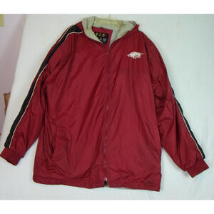 Vintage Arkansas Razorbacks Windbreaker Jacket – NCAA Team Apparel - Size XXL